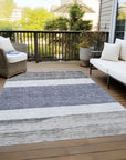 LOOMLAN Rugs Chantissa Denim Washable Indoor-Outdoor Rug