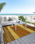 LOOMLAN Rugs Chantissa Orange Washable Indoor-Outdoor Rug