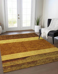 LOOMLAN Rugs Chantissa Orange Washable Indoor-Outdoor Rug