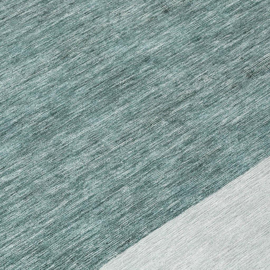LOOMLAN Rugs Chantissa Teal Washable Indoor-Outdoor Rug