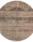 LOOMLAN Rugs Charix Brown Washable Indoor-Outdoor Rug