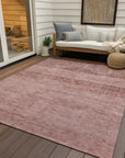LOOMLAN Rugs Charix Pink Washable Indoor-Outdoor Rug