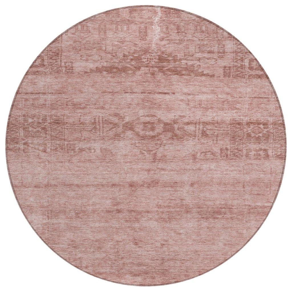 LOOMLAN Rugs Charix Pink Washable Indoor-Outdoor Rug
