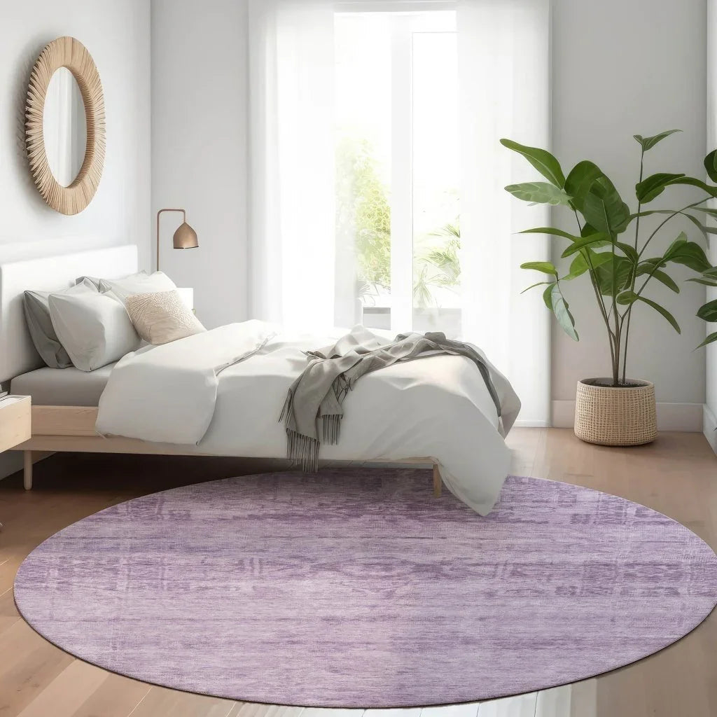 LOOMLAN Rugs Charix Purple Washable Indoor-Outdoor Rug