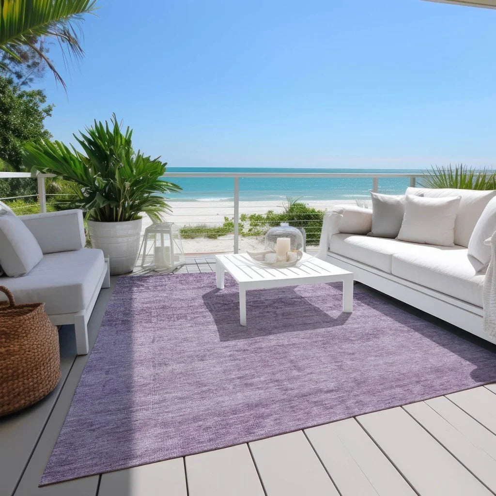 LOOMLAN Rugs Charix Purple Washable Indoor-Outdoor Rug