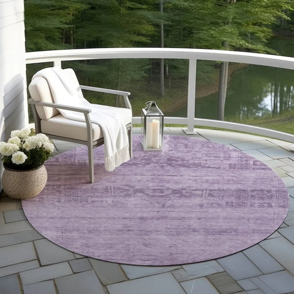 LOOMLAN Rugs Charix Purple Washable Indoor-Outdoor Rug