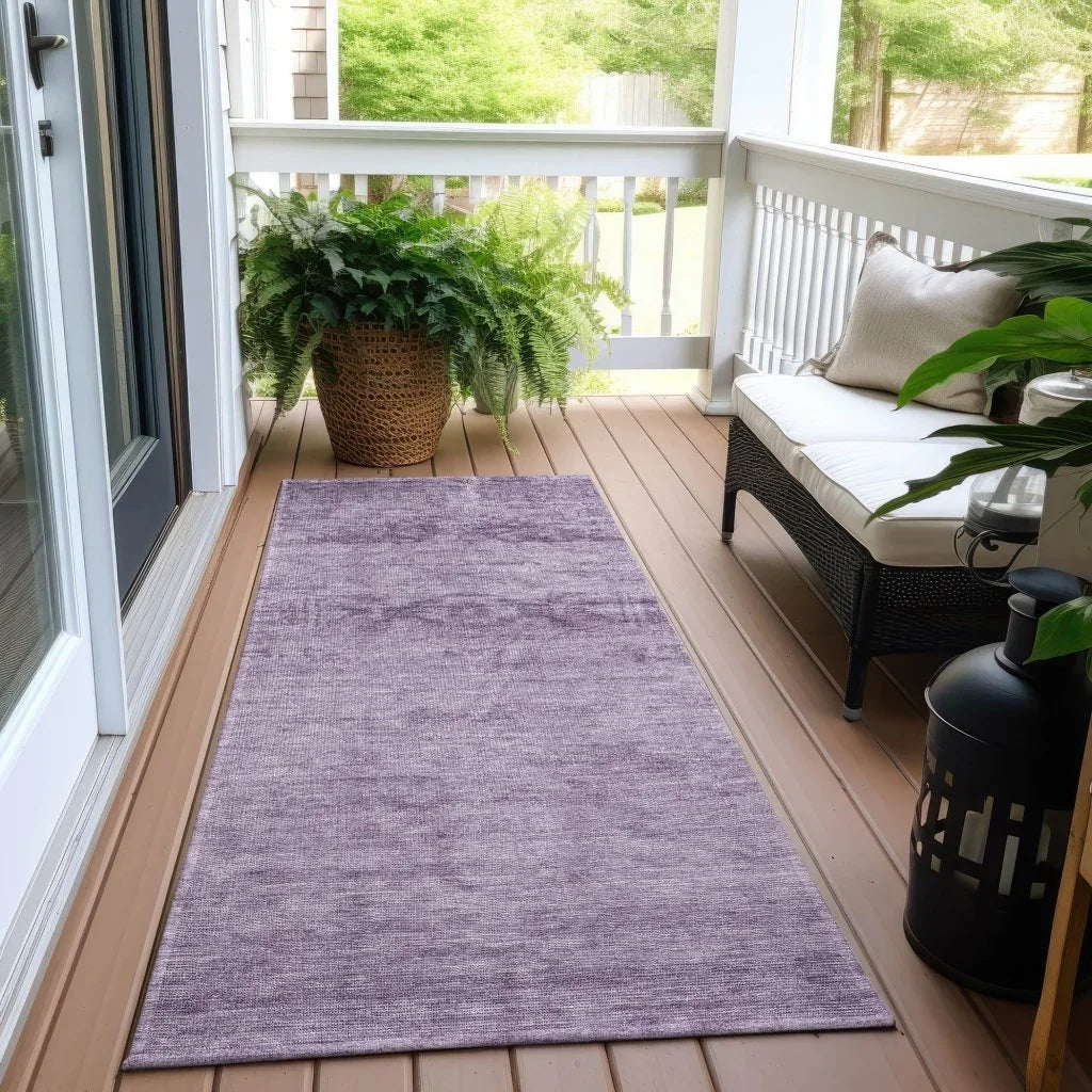 LOOMLAN Rugs Charix Purple Washable Indoor-Outdoor Rug