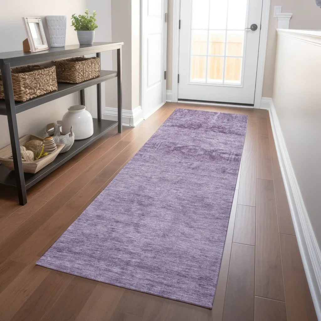 LOOMLAN Rugs Charix Purple Washable Indoor-Outdoor Rug