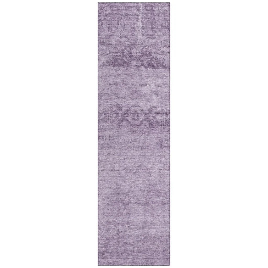 LOOMLAN Rugs Charix Purple Washable Indoor-Outdoor Rug