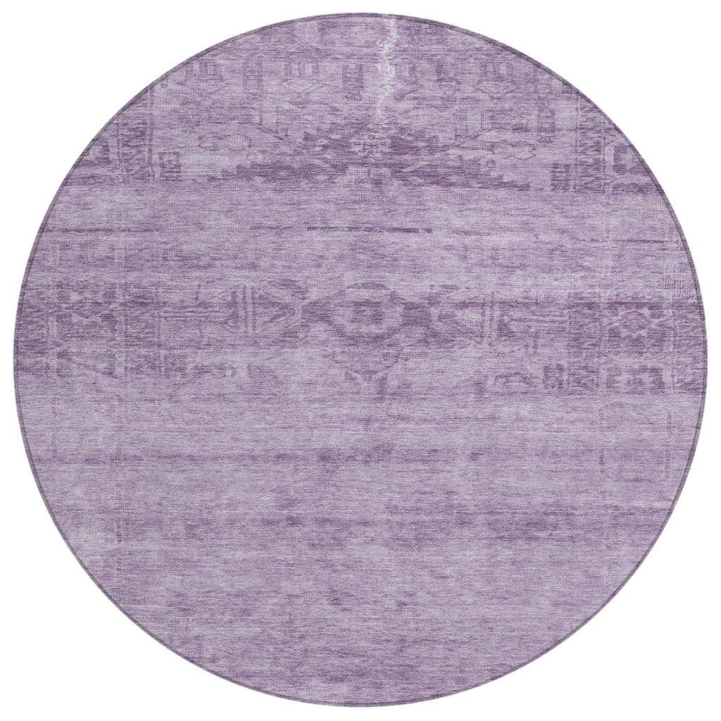 LOOMLAN Rugs Charix Purple Washable Indoor-Outdoor Rug