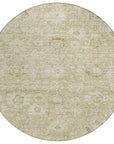 LOOMLAN Rugs Chroma Brown Washable Indoor-Outdoor Rug
