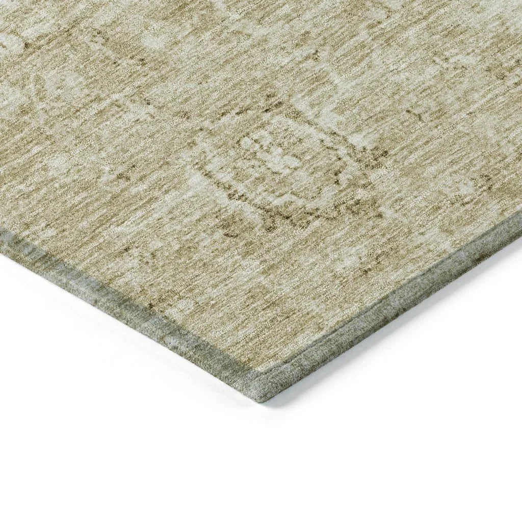 LOOMLAN Rugs Chroma Brown Washable Indoor-Outdoor Rug