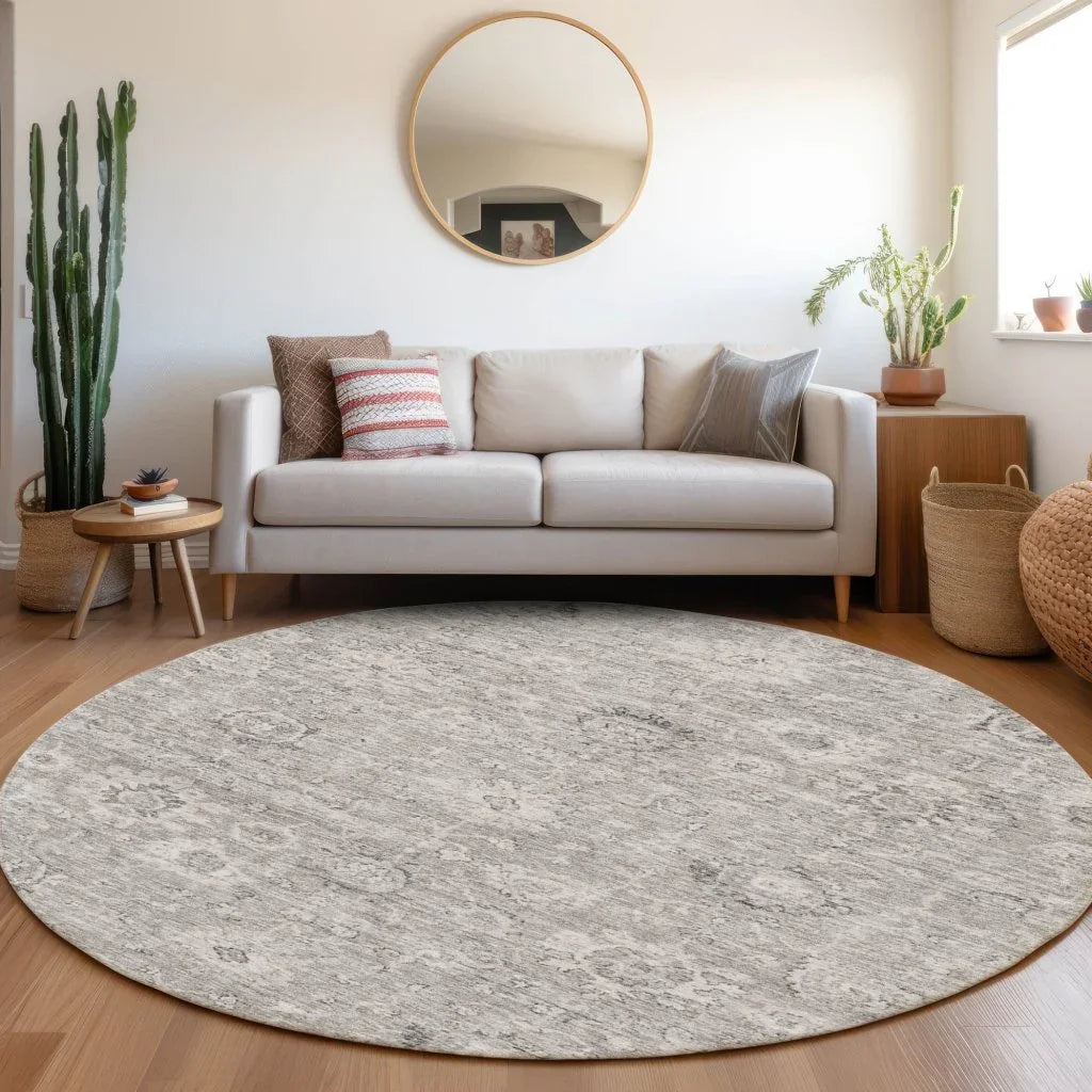 LOOMLAN Rugs Chroma Gray Washable Indoor-Outdoor Rug