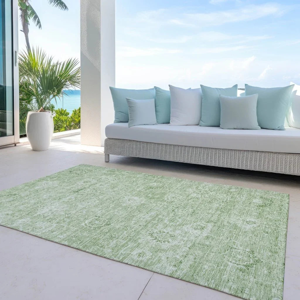 LOOMLAN Rugs Chroma Green Washable Indoor-Outdoor Rug