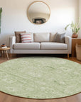 LOOMLAN Rugs Chroma Green Washable Indoor-Outdoor Rug