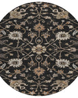 LOOMLAN Rugs Clara Black Washable Indoor-Outdoor Rug