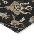 LOOMLAN Rugs Clara Black Washable Indoor-Outdoor Rug