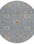 LOOMLAN Rugs Clara Blue Washable Indoor-Outdoor Rug
