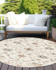 LOOMLAN Rugs Clara Ivory Washable Indoor-Outdoor Rug