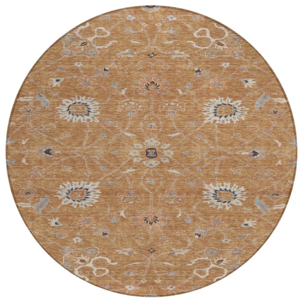 LOOMLAN Rugs Clara Orange Washable Indoor-Outdoor Rug