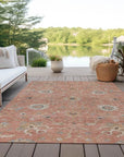 LOOMLAN Rugs Clara Pink Washable Indoor-Outdoor Rug
