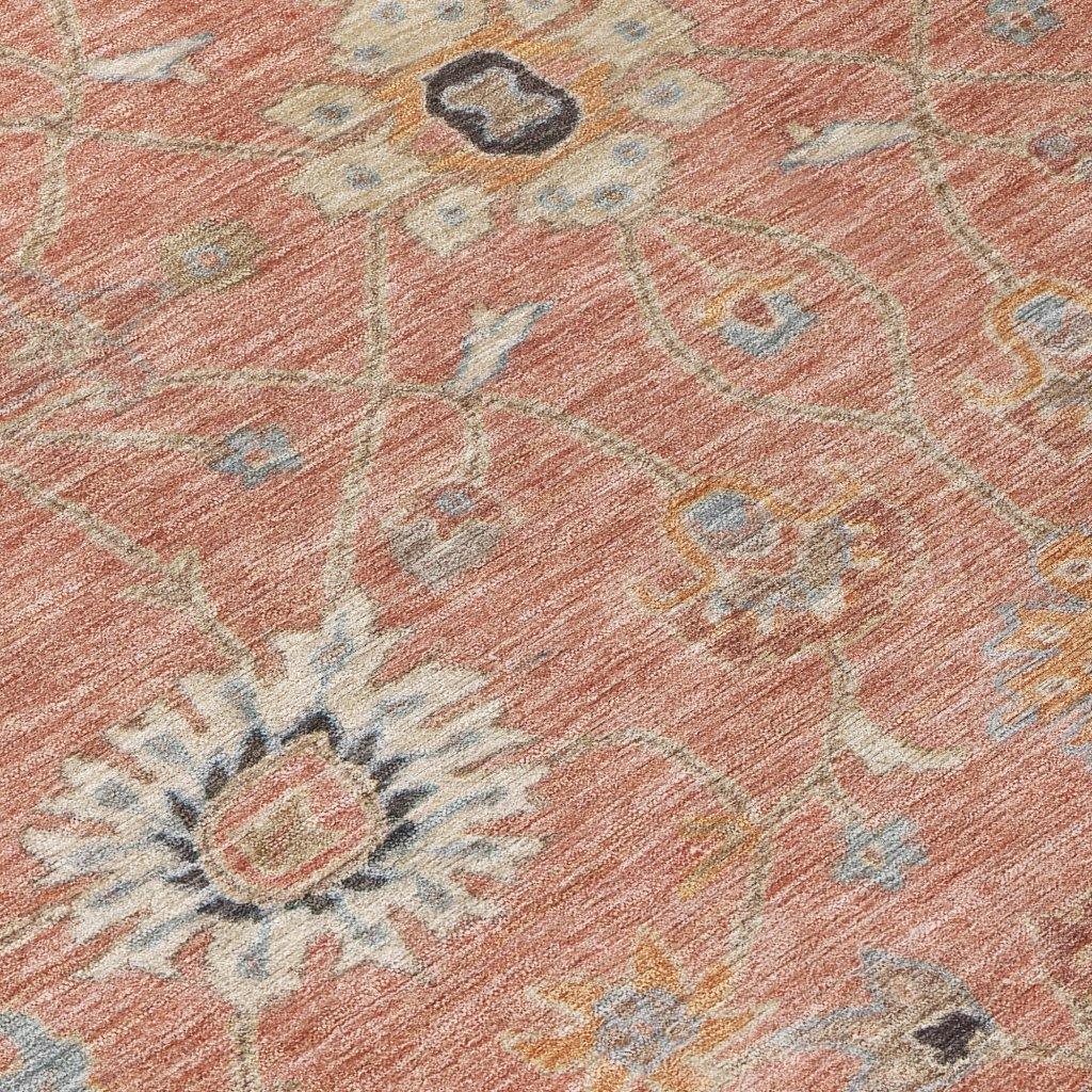 LOOMLAN Rugs Clara Pink Washable Indoor-Outdoor Rug