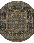 LOOMLAN Rugs Clarina Brown Washable Indoor-Outdoor Rug