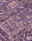 LOOMLAN Rugs Clarina Purple Washable Indoor-Outdoor Rug