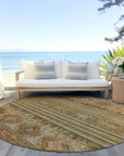 LOOMLAN Rugs Claritha Beige Washable Indoor-Outdoor Rug