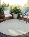 LOOMLAN Rugs Clayra Beige Washable Indoor-Outdoor Rug