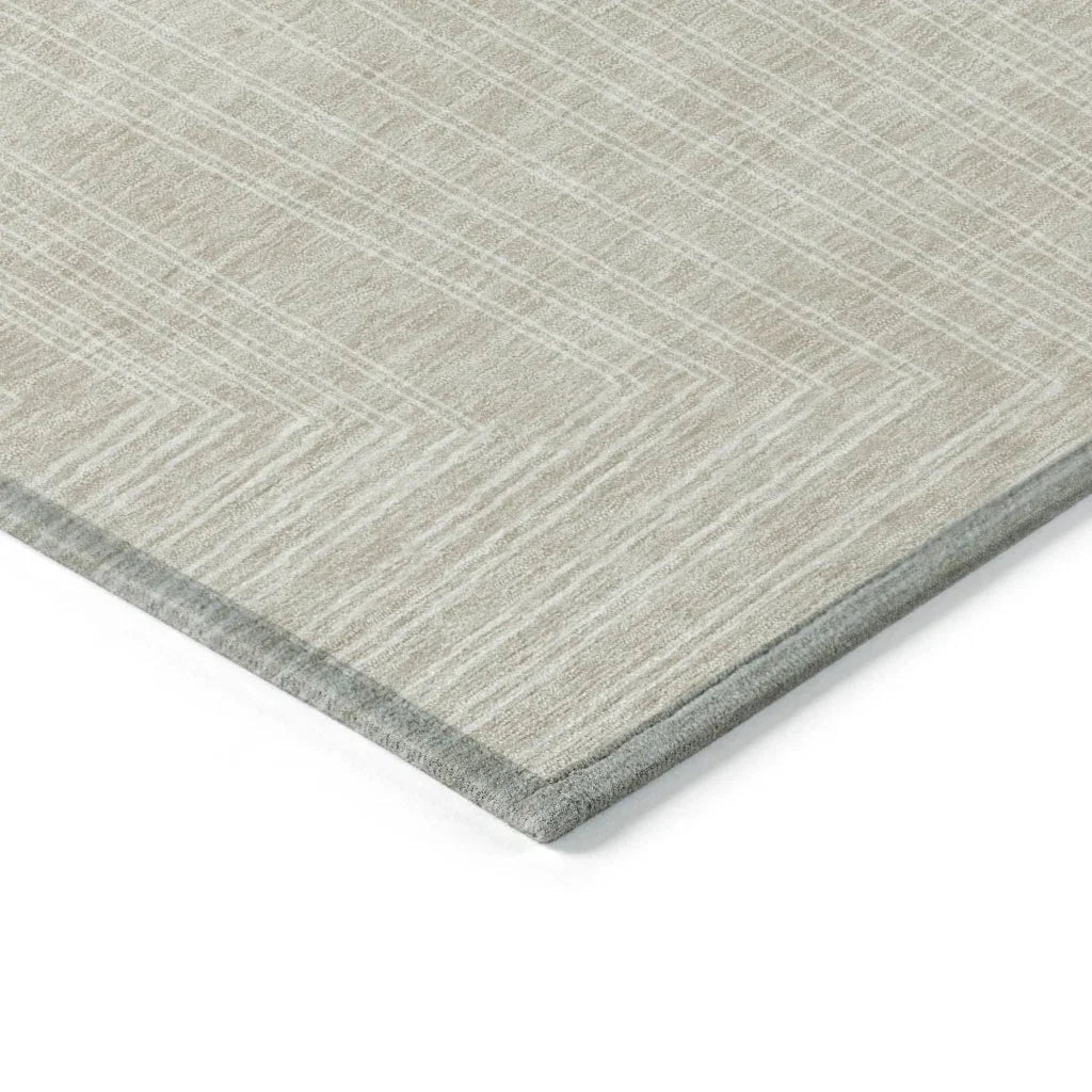 LOOMLAN Rugs Clayra Beige Washable Indoor-Outdoor Rug