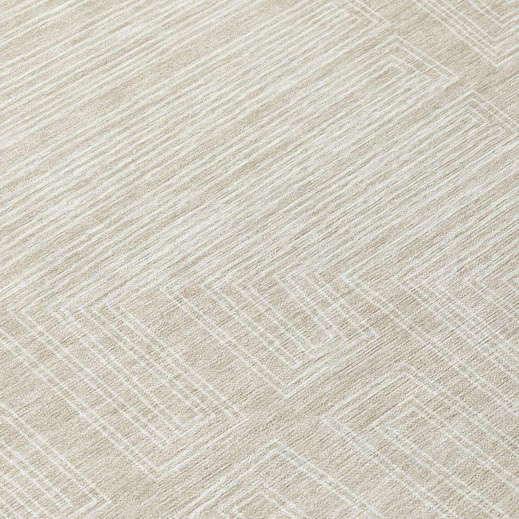 LOOMLAN Rugs Clayra Beige Washable Indoor-Outdoor Rug