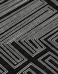 LOOMLAN Rugs Clayra Black Washable Indoor-Outdoor Rug