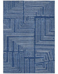 LOOMLAN Rugs Clayra Blue Washable Indoor-Outdoor Rug