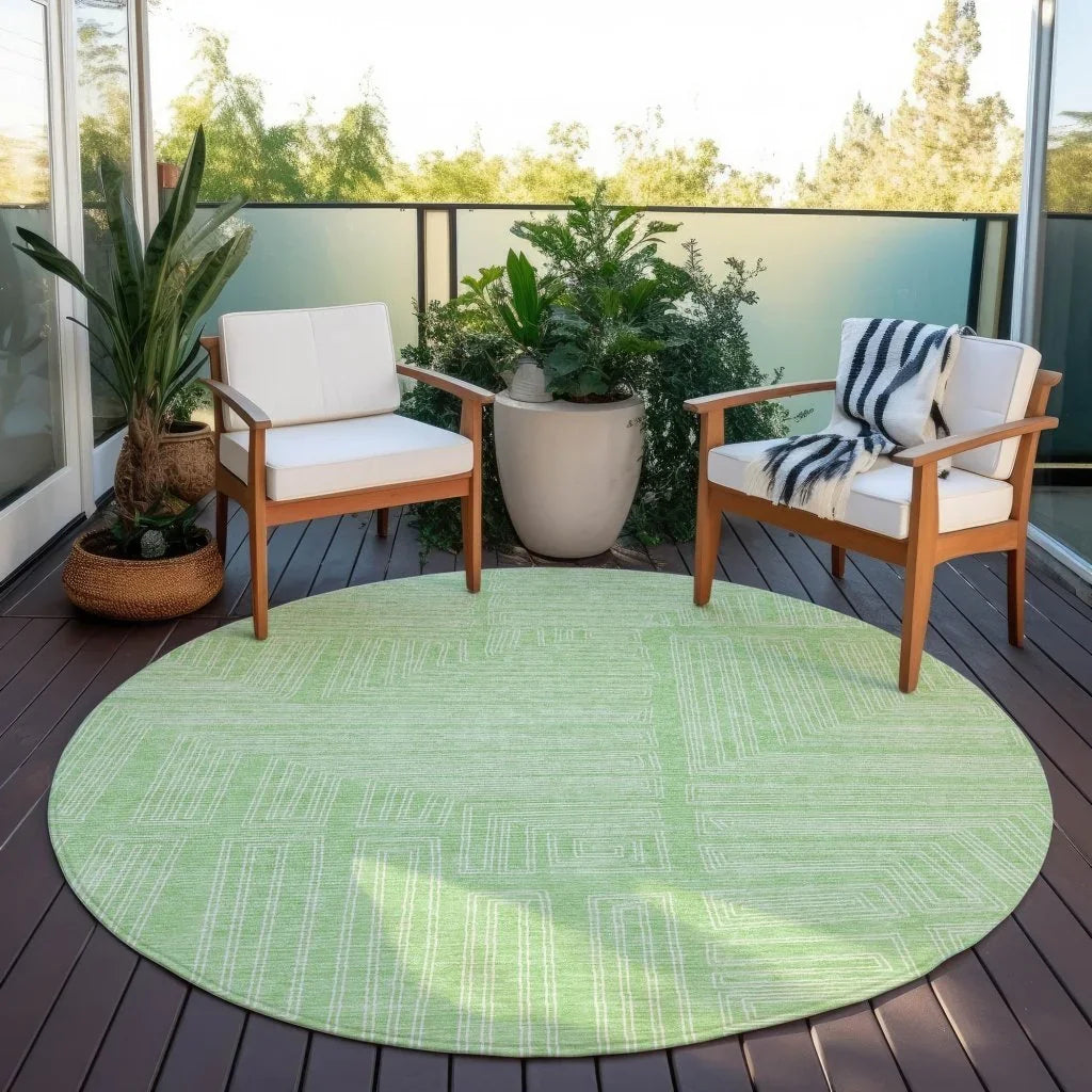 LOOMLAN Rugs Clayra Mint Washable Indoor-Outdoor Rug