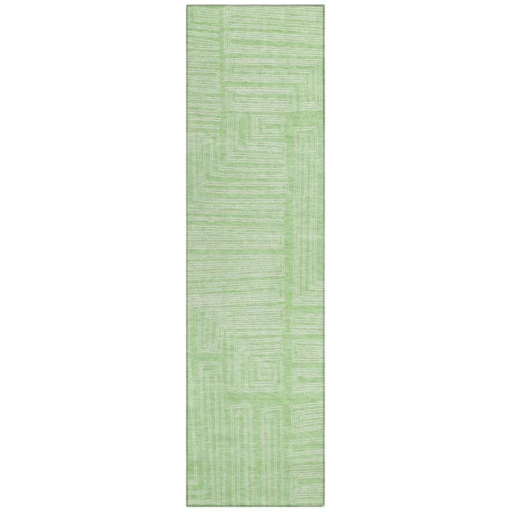LOOMLAN Rugs Clayra Mint Washable Indoor-Outdoor Rug