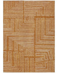LOOMLAN Rugs Clayra Orange Washable Indoor-Outdoor Rug