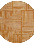 LOOMLAN Rugs Clayra Orange Washable Indoor-Outdoor Rug