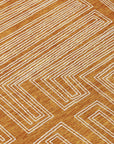LOOMLAN Rugs Clayra Orange Washable Indoor-Outdoor Rug