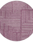 LOOMLAN Rugs Clayra Purple Washable Indoor-Outdoor Rug