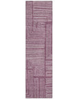 LOOMLAN Rugs Clayra Purple Washable Indoor-Outdoor Rug