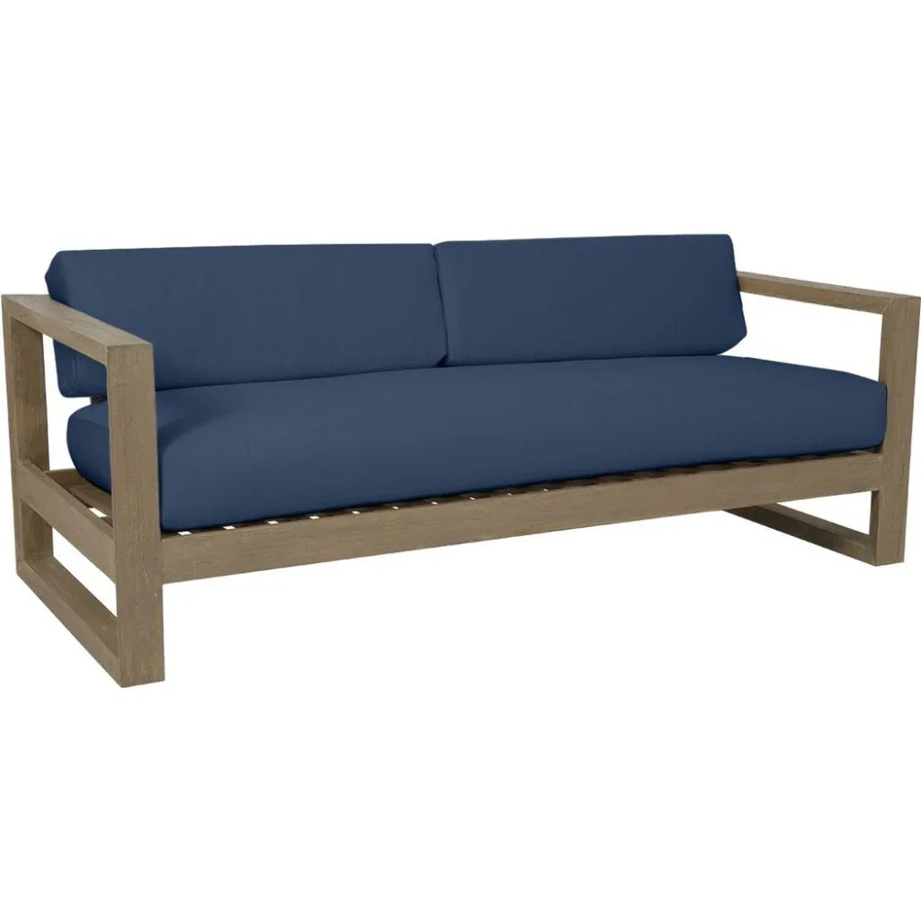 Coastal Teak Sunbrella Outdoor Couch - LOOMLAN - Sunset West - Outdoor Sofas &amp; Loveseats