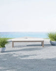 Coastal Teak Sunbrella Outdoor Dining Bench - LOOMLAN - Sunset West - Outdoor Benches