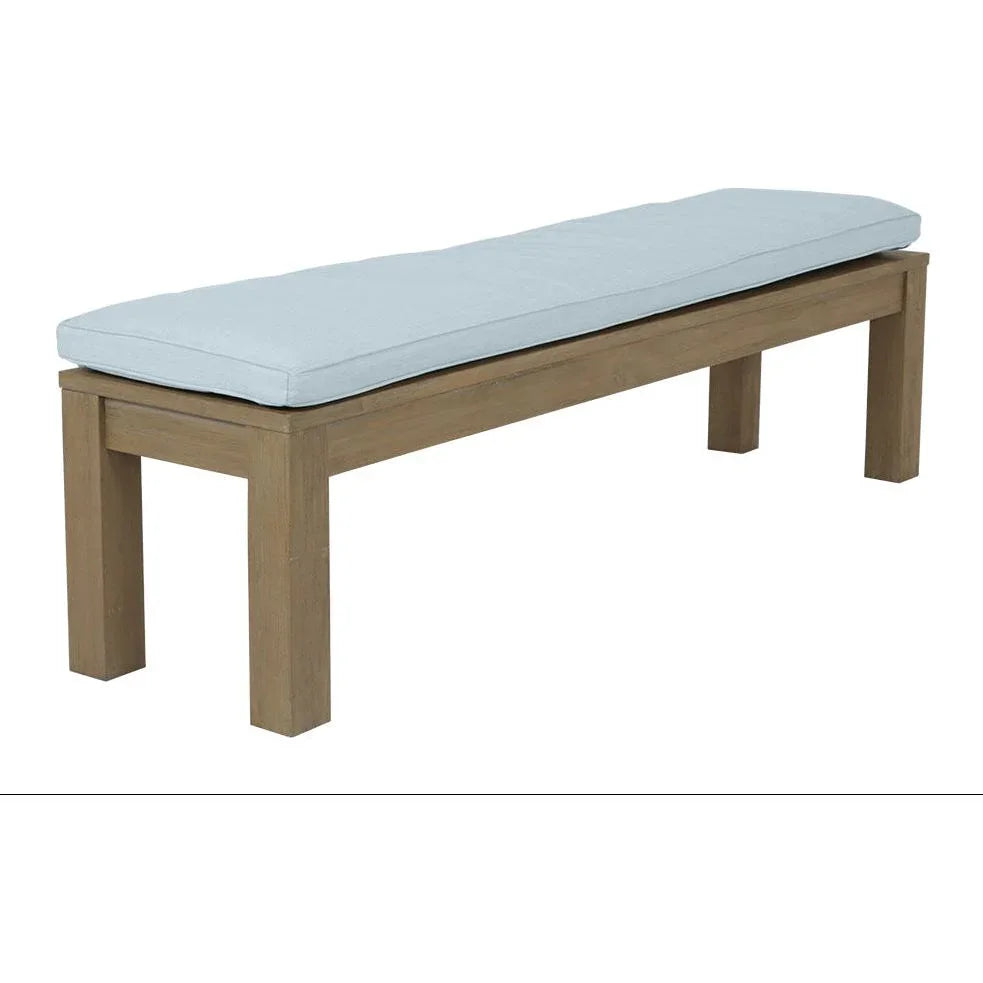 Coastal Teak Sunbrella Outdoor Dining Bench - LOOMLAN - Sunset West - Outdoor Benches