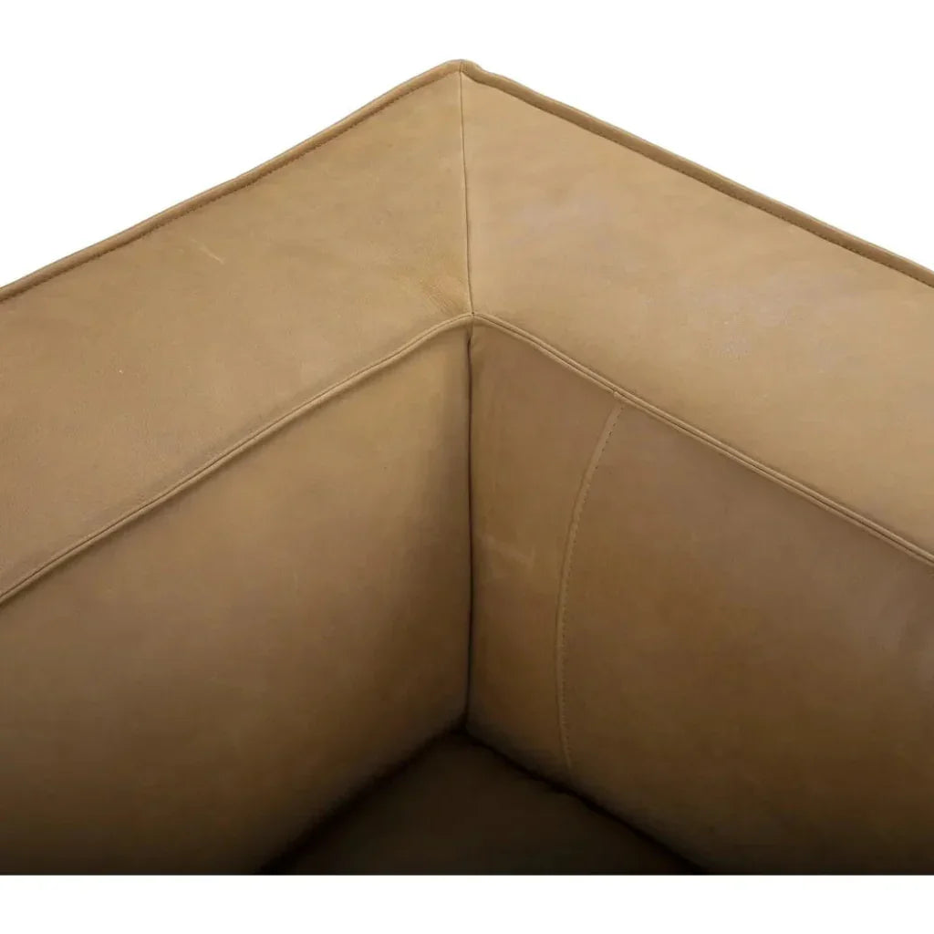 Contemporary Leather Club Sofa - LOOMLAN - Uptown Sebastian - Sofas &amp; Loveseats