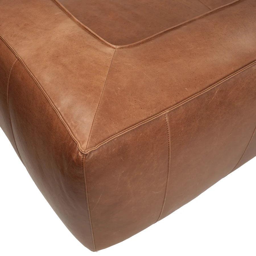 Contemporary Leather Club Sofa - LOOMLAN - Uptown Sebastian - Sofas &amp; Loveseats