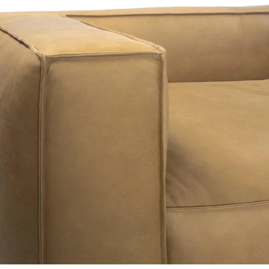 Contemporary Leather Club Sofa - LOOMLAN - Uptown Sebastian - Sofas &amp; Loveseats