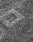 LOOMLAN Rugs Cora Black Washable Indoor-Outdoor Rug