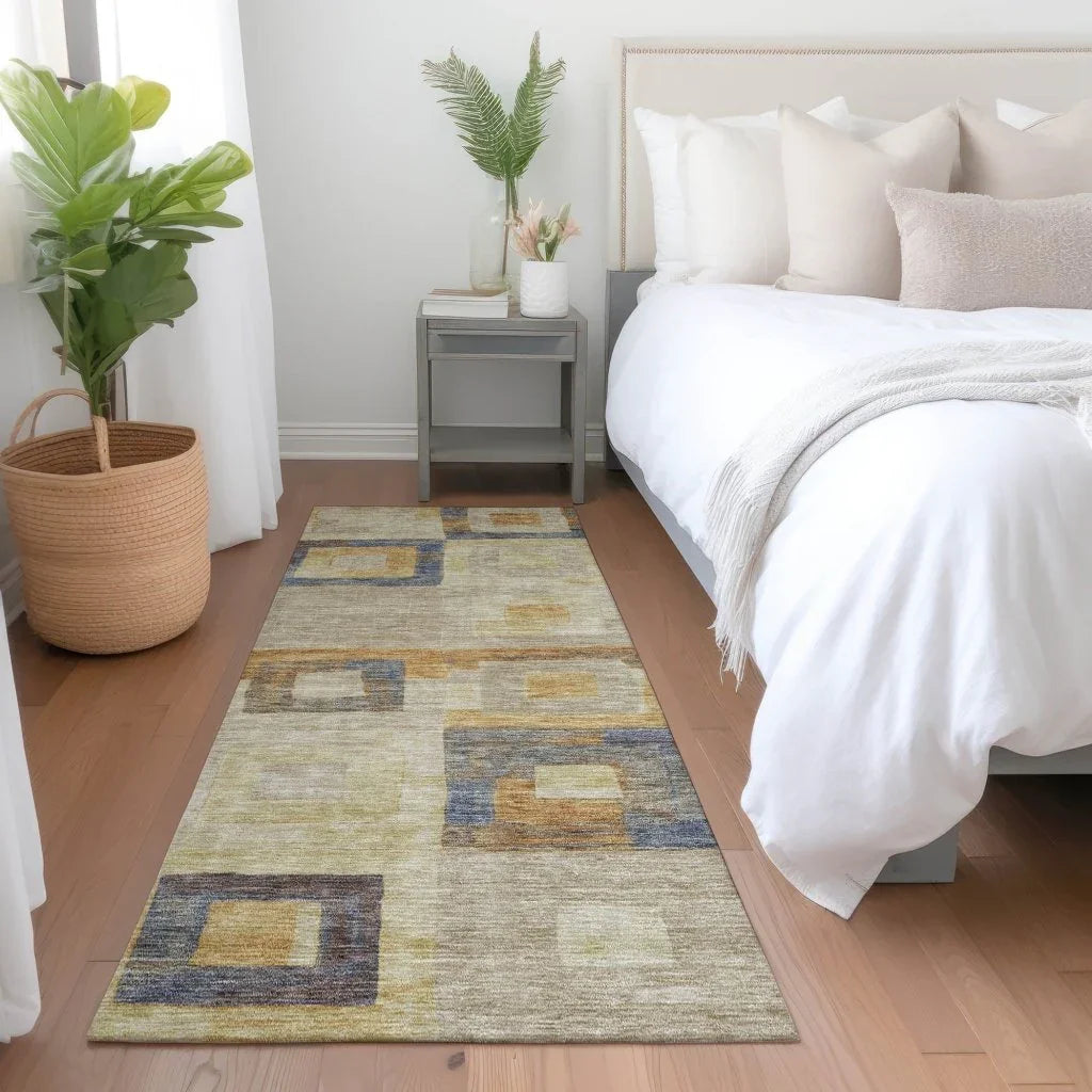 LOOMLAN Rugs Cora Ivory Washable Indoor-Outdoor Rug