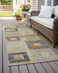 LOOMLAN Rugs Cora Ivory Washable Indoor-Outdoor Rug